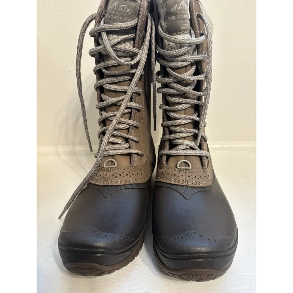 The North Face Women's Shellista II Mid 'Split Rock Brown' Winter Boots size 6
